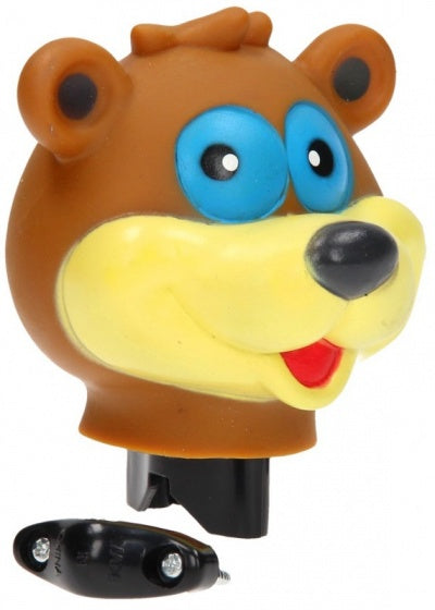 fietstoeter beer bruin 9 cm