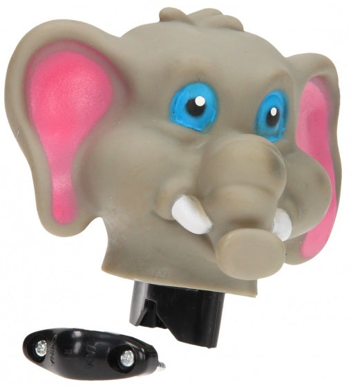 fietstoeter olifant grijs 9 cm