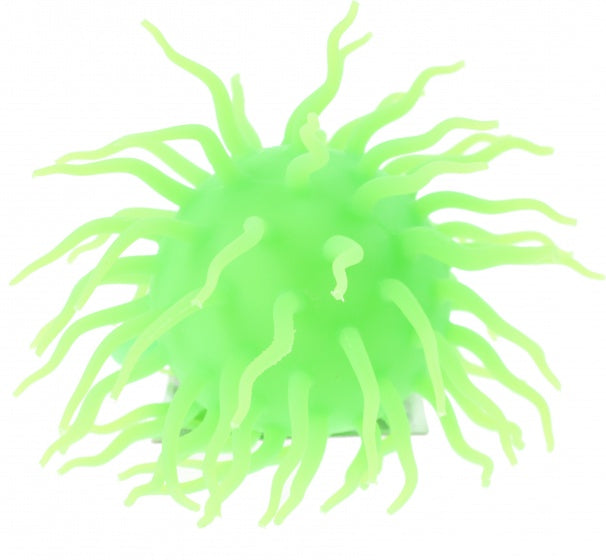 fluffy bal met licht junior 120 mm siliconen groen