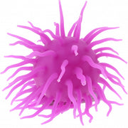 fluffy bal met licht junior 120 mm siliconen paars
