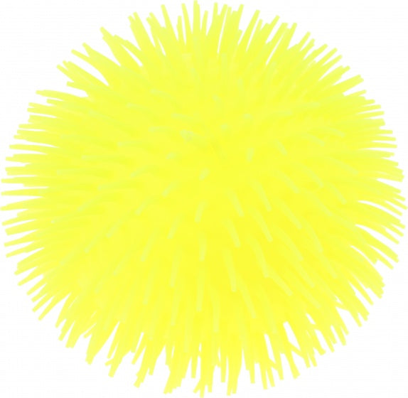 fluffy ball 23 cm geel