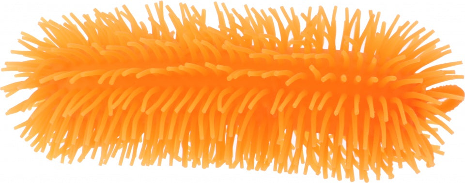 fluffy worm 23 cm oranje