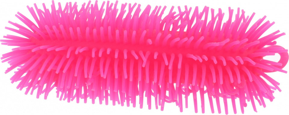 fluffy worm 23 cm roze