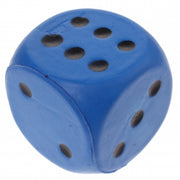 foam dobbelsteen 4 cm blauw