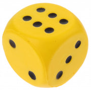 foam dobbelsteen 4 cm geel