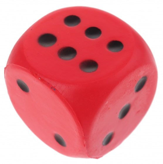 foam dobbelsteen 4 cm rood