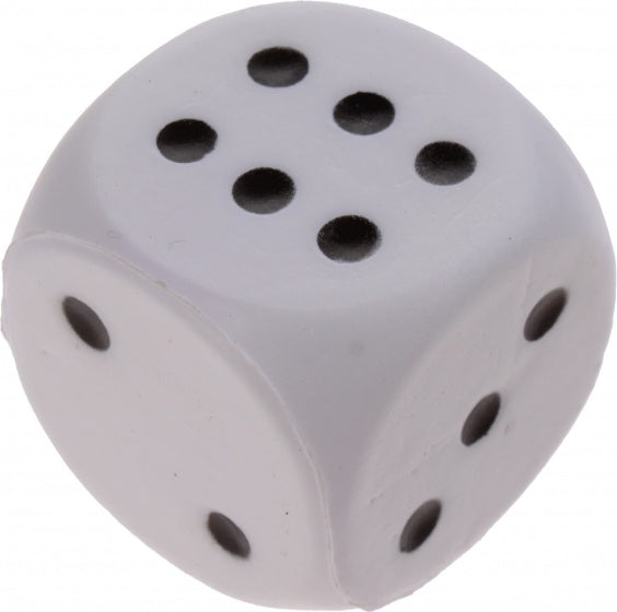 foam dobbelsteen 4 cm wit