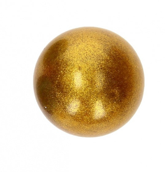 glitterbal 10 cm goud