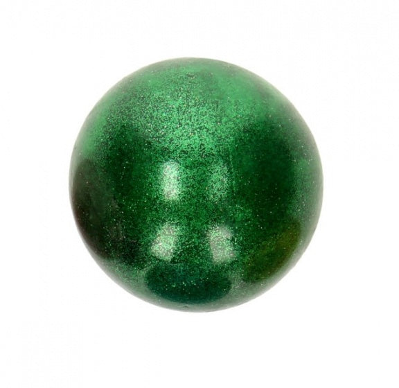 glitterbal 10 cm groen