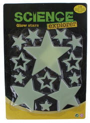 glow in the dark sterren 13-delig geel