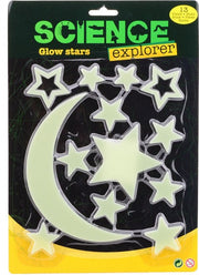 glow in the dark sterren en maan 13-delig