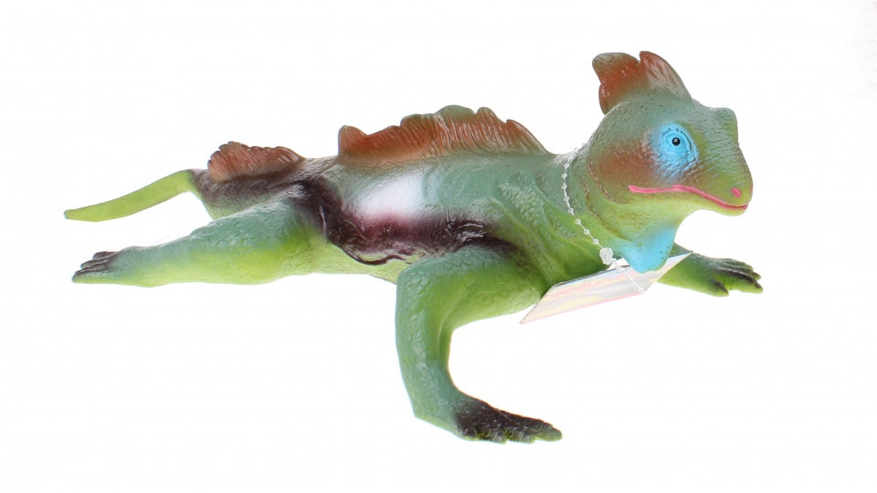 hagedis Animal World 38 cm groen/bruin