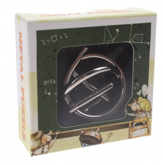 breinbreker puzzel 4 cm staal zilver