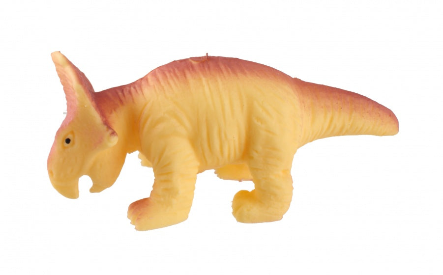 kneedfiguur dinosaurus 12 cm geel/rood