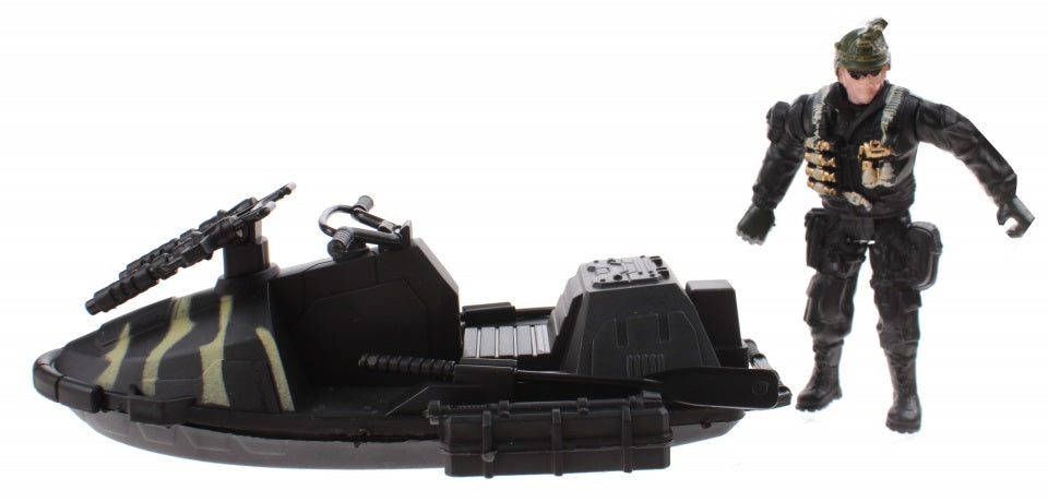 leger speelset Army Forces jetski legergroen 18 cm