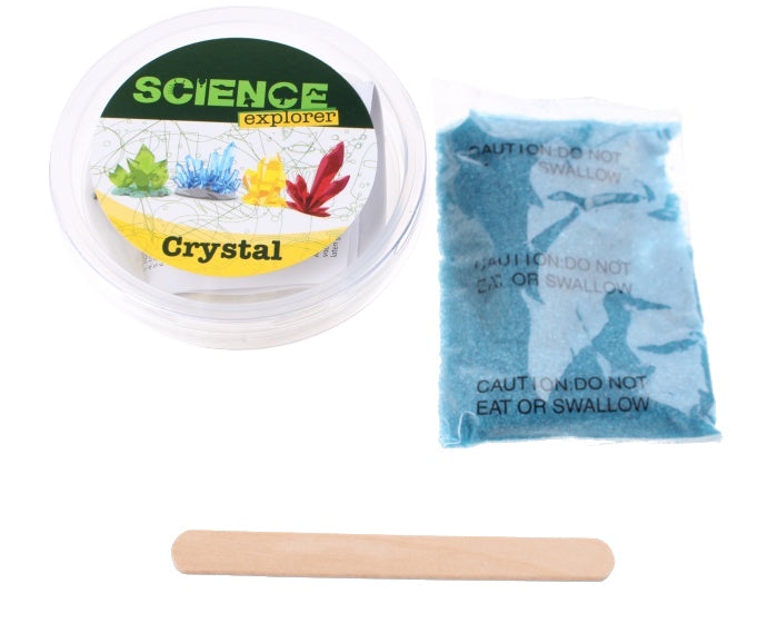 maak je eigen kristal Science Explorer 4-delig blauw