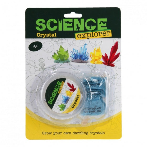 maak je eigen kristal Science Explorer 4-delig blauw