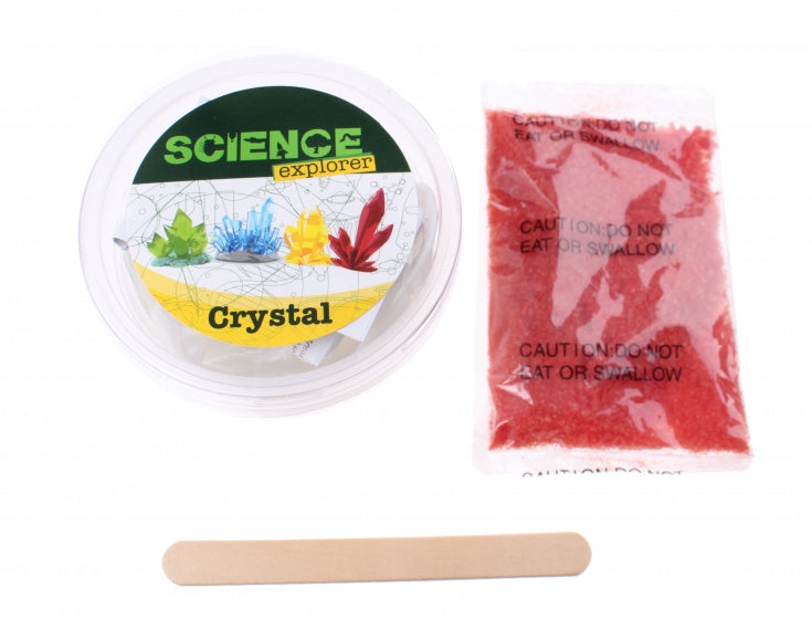 maak je eigen kristal Science Explorer 4-delig rood