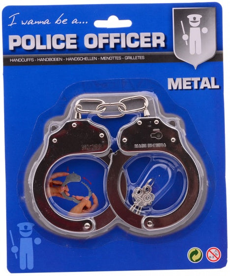 metalen handboeien 27 cm zilver