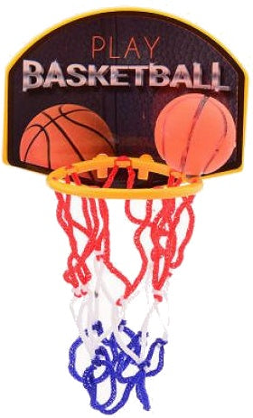 mini-basketbalspel met basketbal in doos