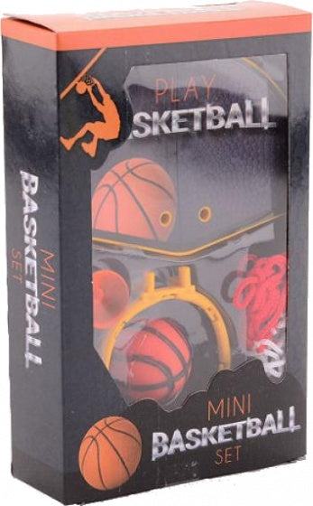 mini-basketbalspel met basketbal in doos