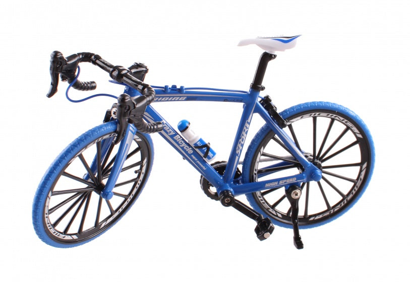 miniatuur model racefiets die-cast 18 x 5 x 10 cm 1:10 blauw