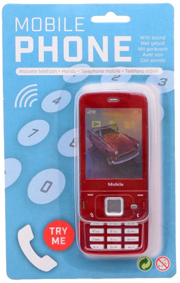 mobiele speelgoed telefoon rood 13 x 5.5