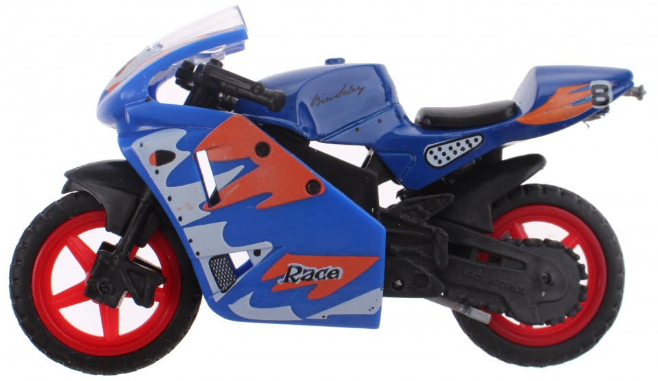 motor Super Bike blauw/rood