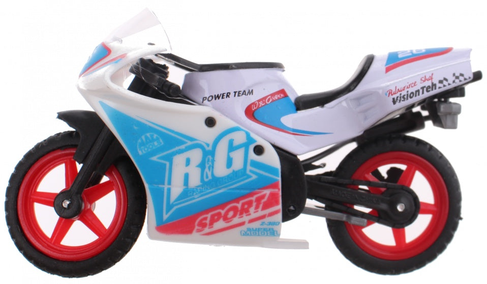 motor Super Bike wit/blauw