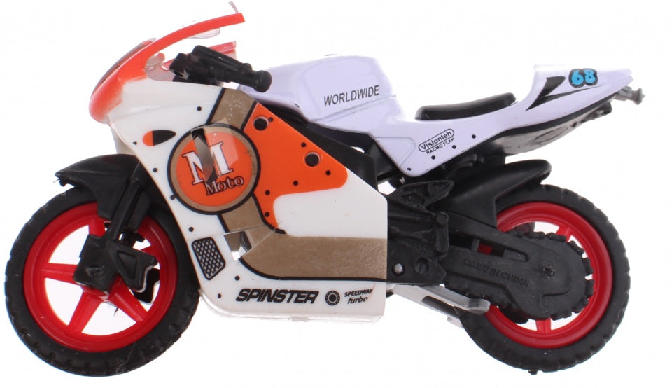 motor Super Bike wit/oranje