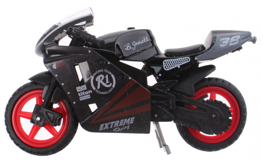 motor Super Bike 38 junior 1:24 die-cast zwart/wit/rood