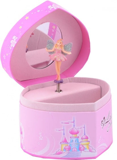 muziekdoos ballerina roze