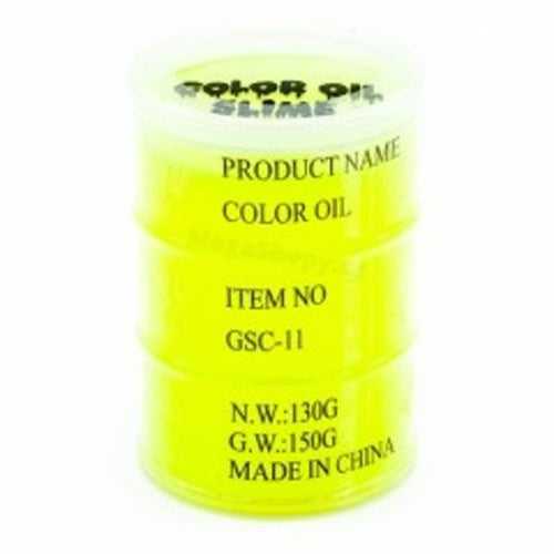 Olievat slime oil 8 cm geel