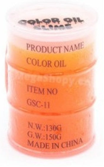 Olievat slime oil 8 cm oranje