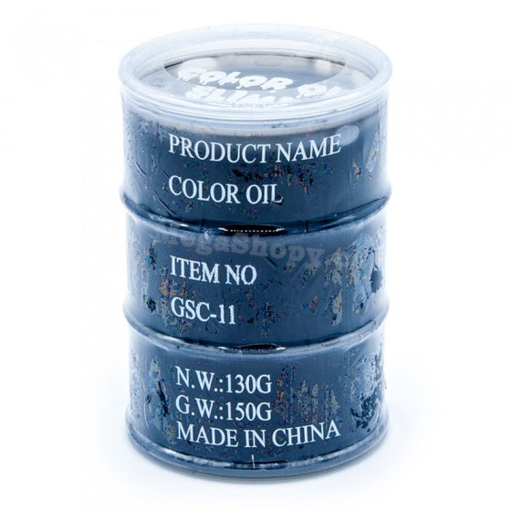 Olievat slime oil 8 cm zwart