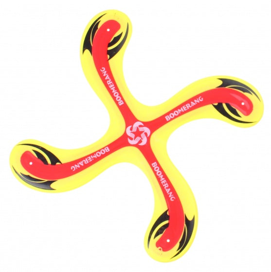 Outdoor Fun boomerang geel 25 cm
