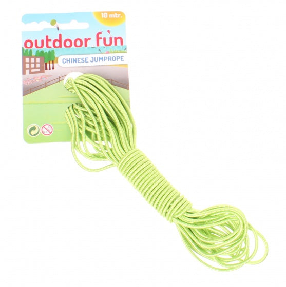 Outdoor Fun springelastiek 10 meter groen