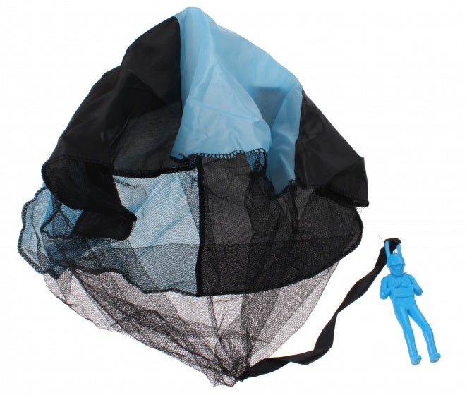 parachutespringer 9 cm blauw