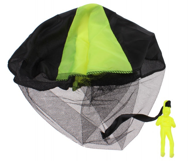 parachutespringer 9 cm geel