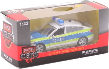 politie-auto Super Cars met licht en geluid 11 cm