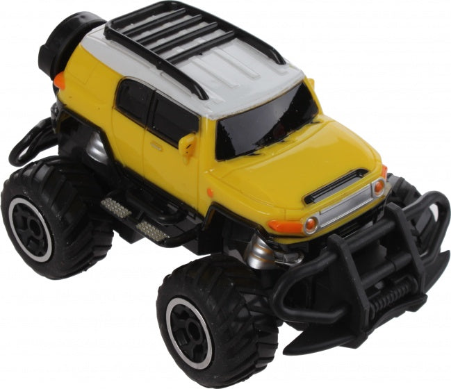 RC Jeep met afstandbediening schaal 1:43 geel