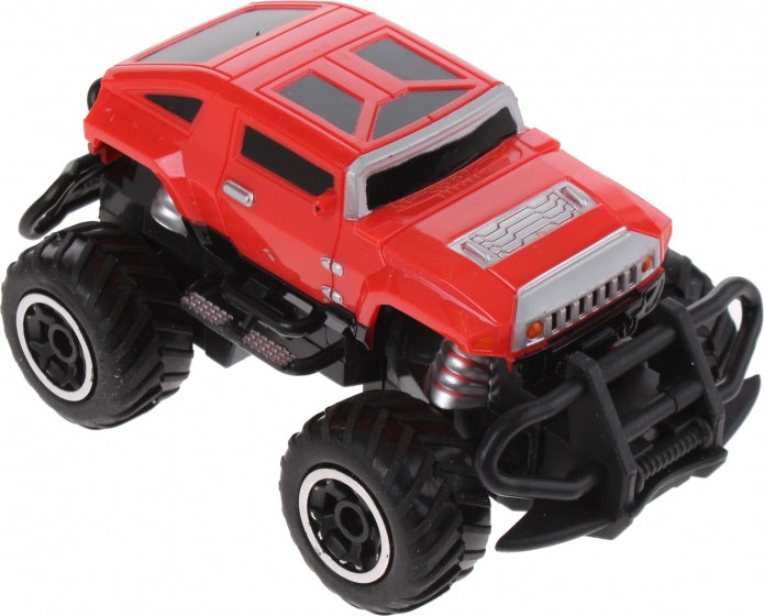 RC Jeep met afstandbediening schaal 1:43 rood