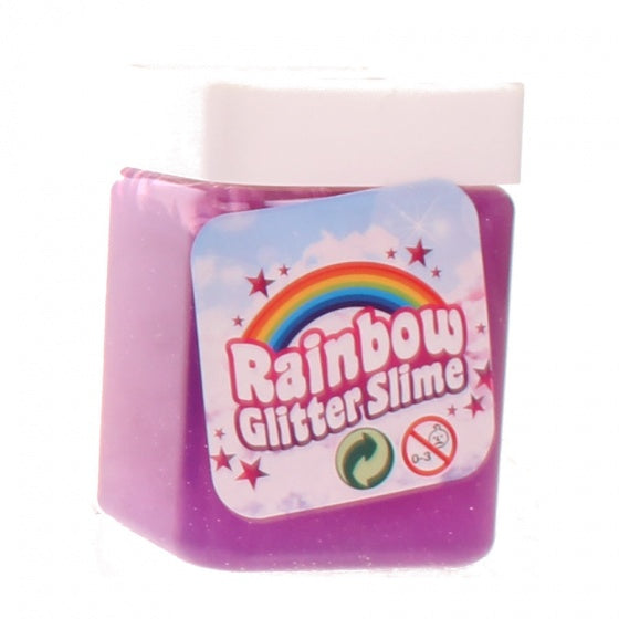 regenboogslijm met glitter 300 gram paars
