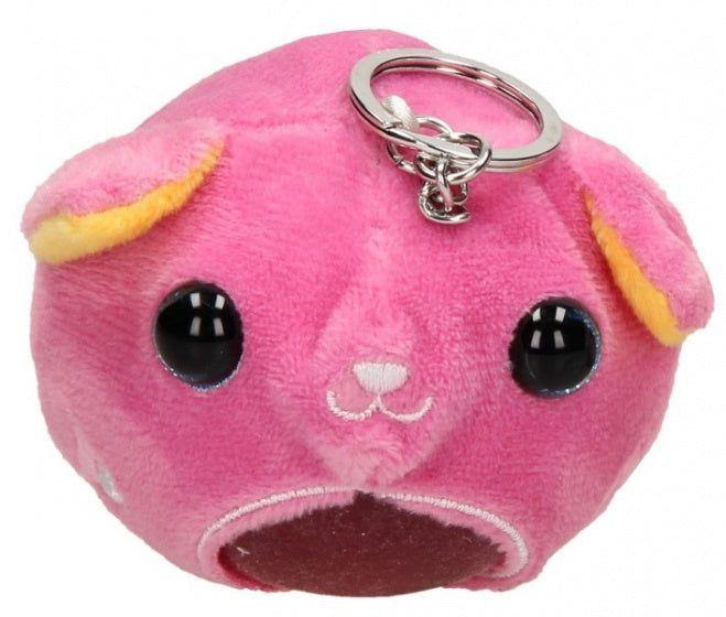 sleutelhanger squishy kat 8 cm roze