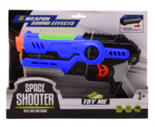 spaceshooter 20 cm blauw