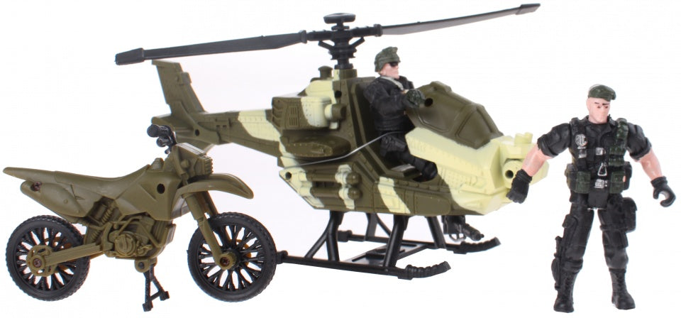 speelset Army Forces helicopter groen