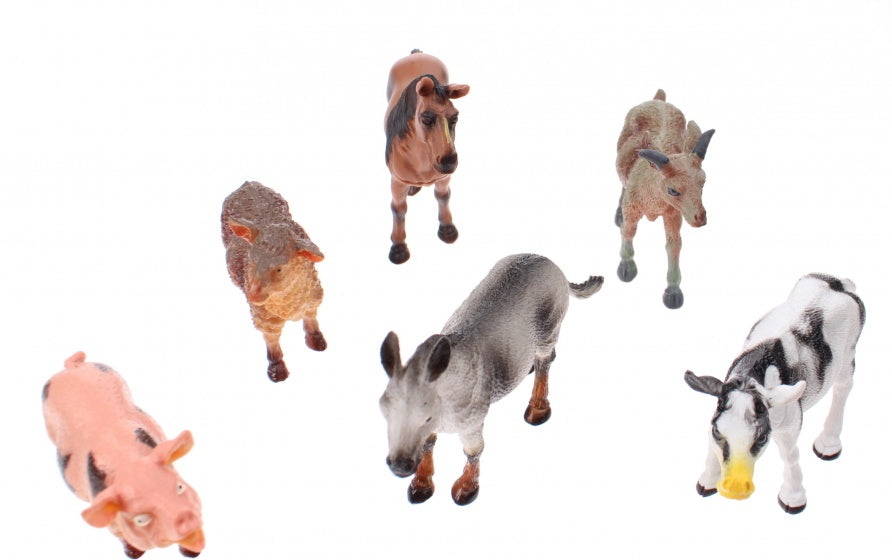 speelset boerderijdieren 12 cm 6-delig