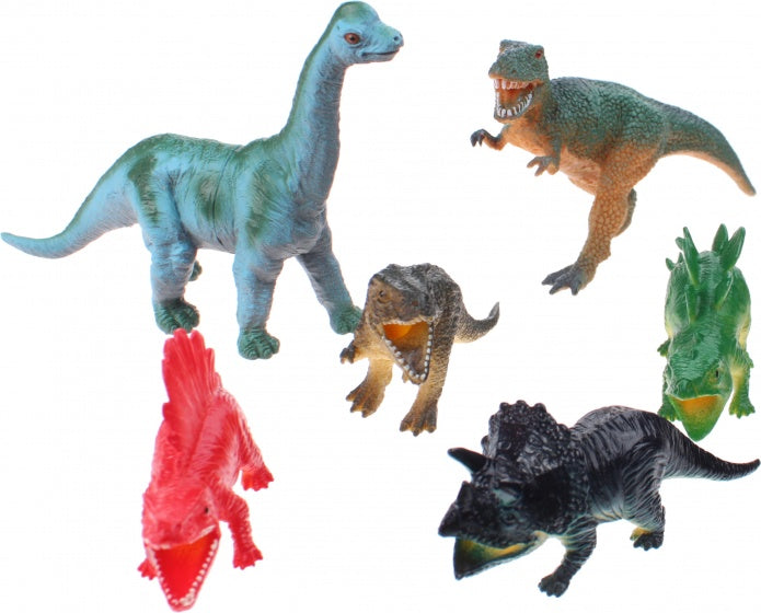 speelset dinosaurus 6-delig 12 cm