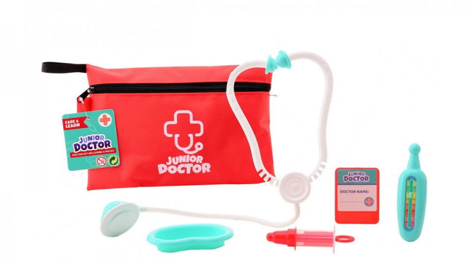 speelset Doctor in bewaartas junior 6-delig