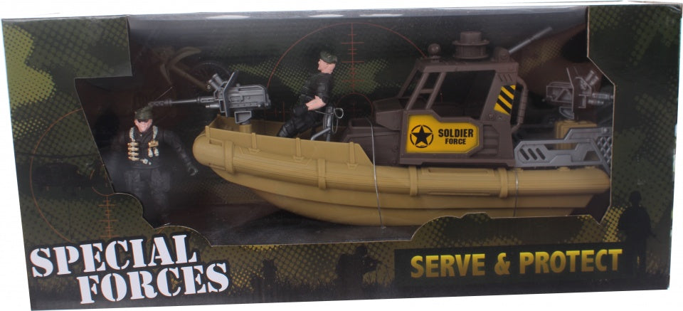 speelset leger Army Forces boot/motor